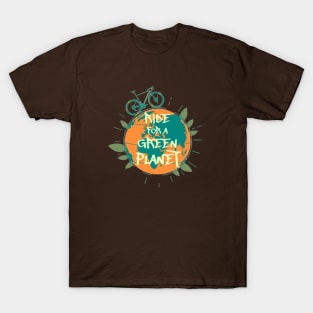 Ride For A Green Planet, Bicycle T-Shirt